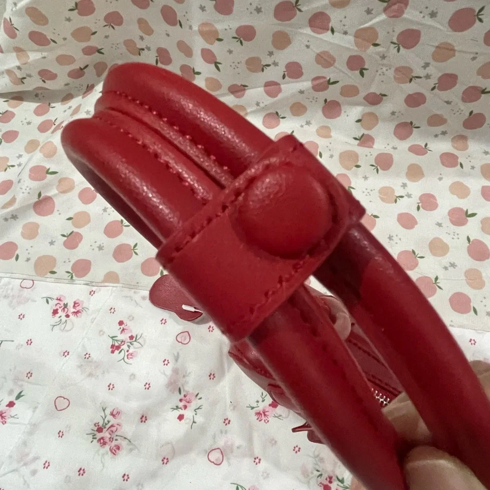 Alaïa Red Leather Barrel Shoulder Bag